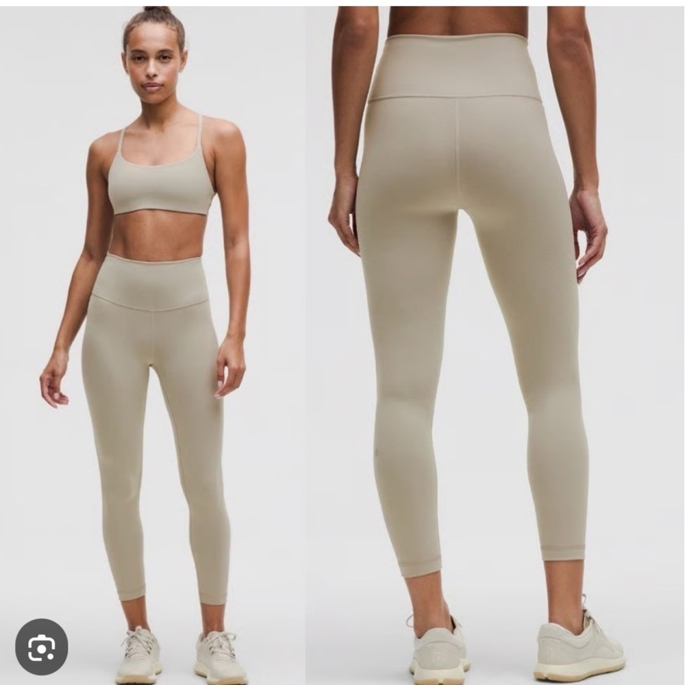NWT Lululemon Wunder Train high rise tight 25” Riverstone Size 4